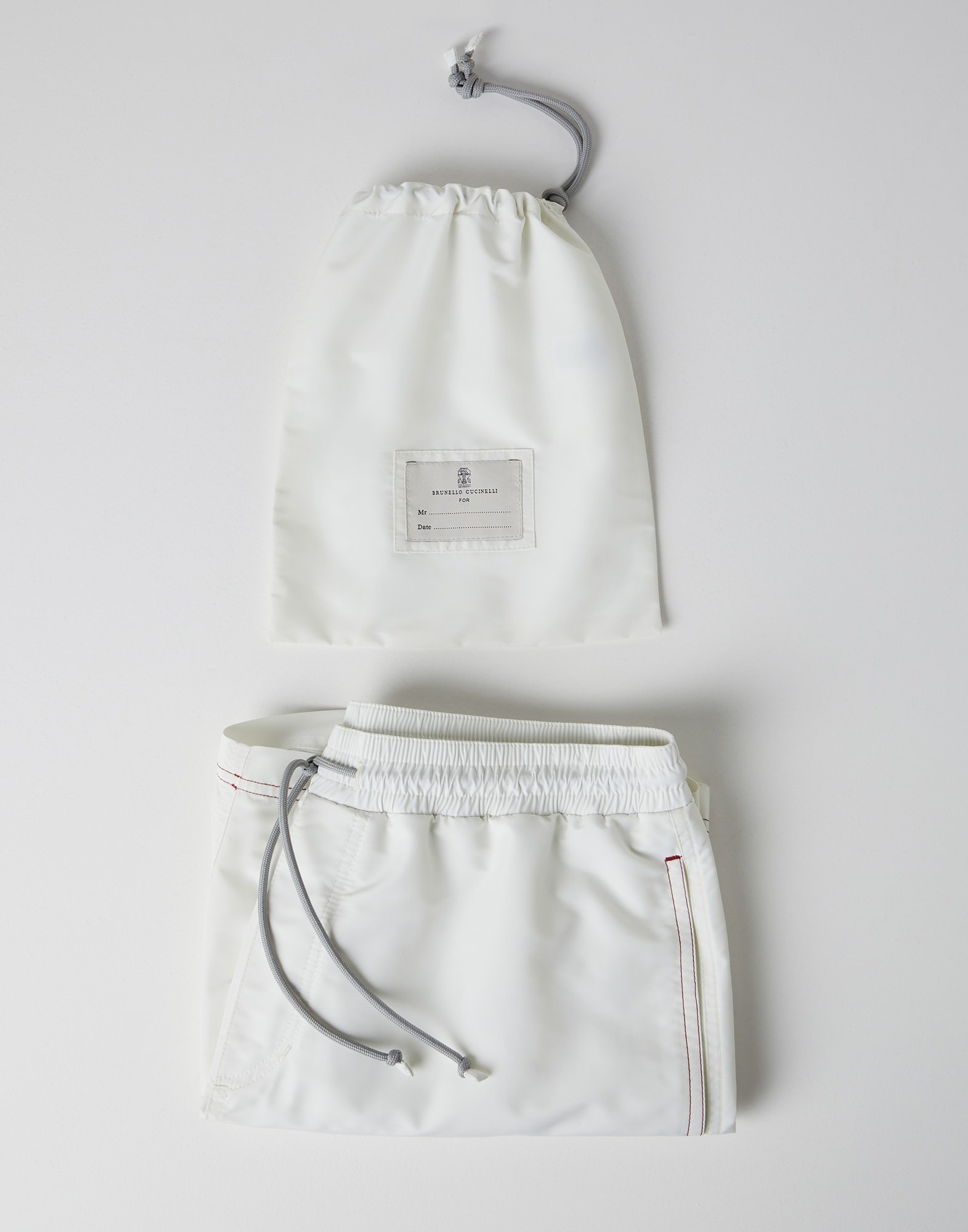 Swim shorts with contrast stitching - 4