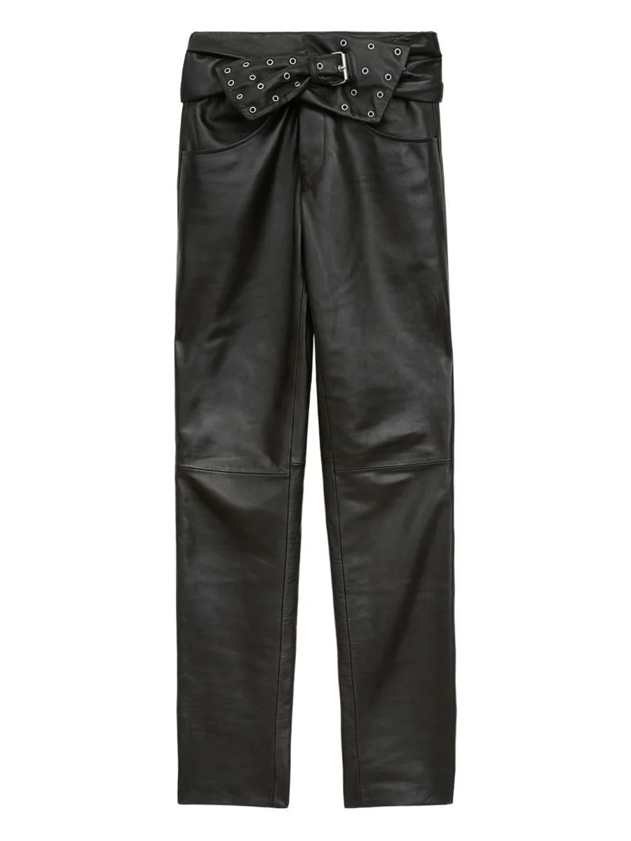 Isabel Marant Chazia Leather Trousers - 1
