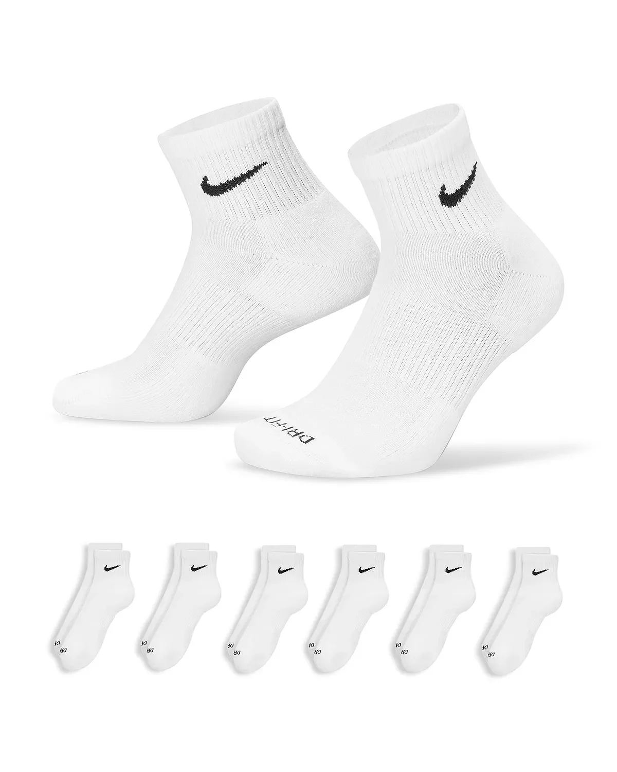 Everyday Plus Cushioned Training Ankle Socks, Pack of 6 - 1