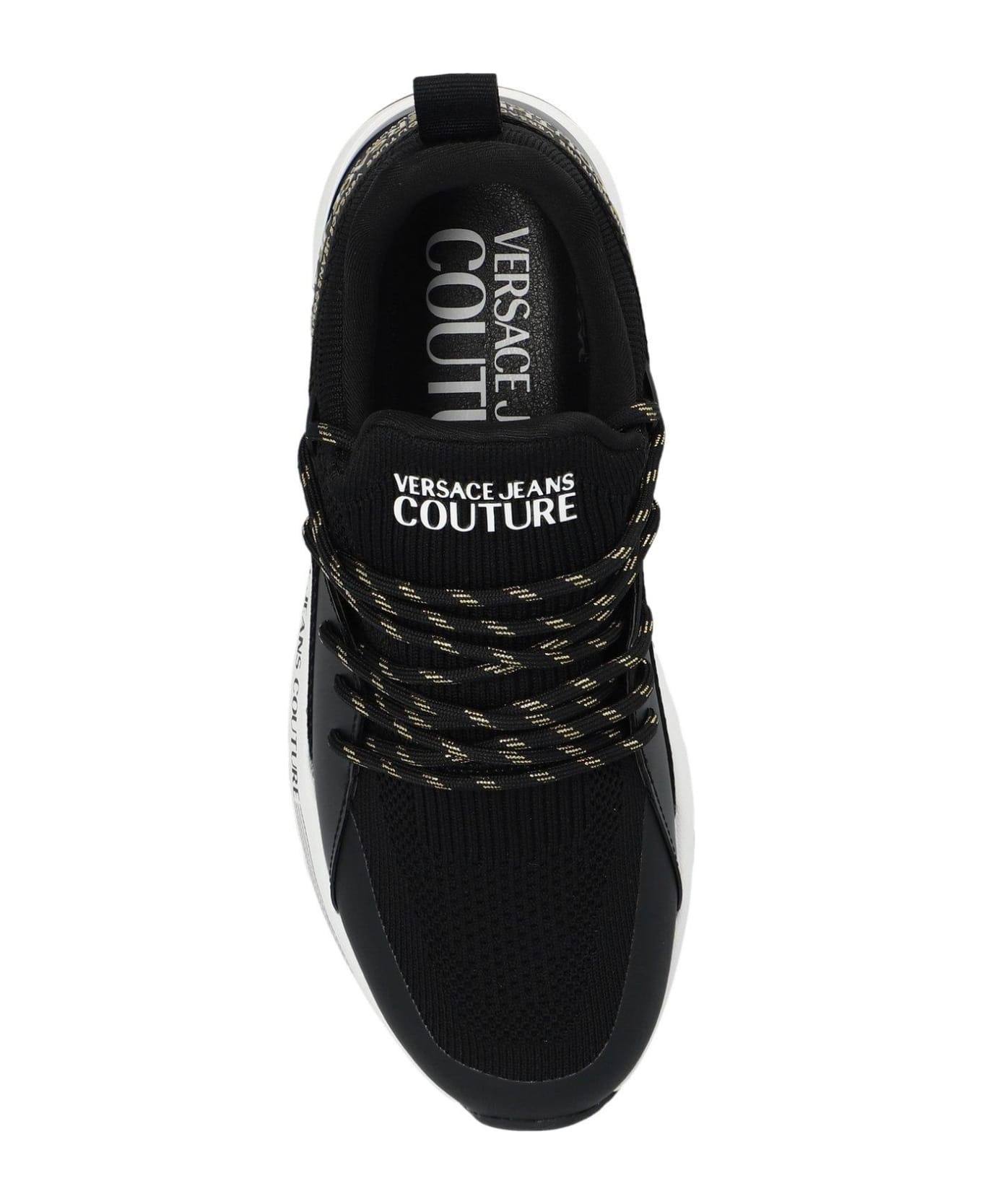 Dynamic Logo-strap Round-toe Sneakers - 4