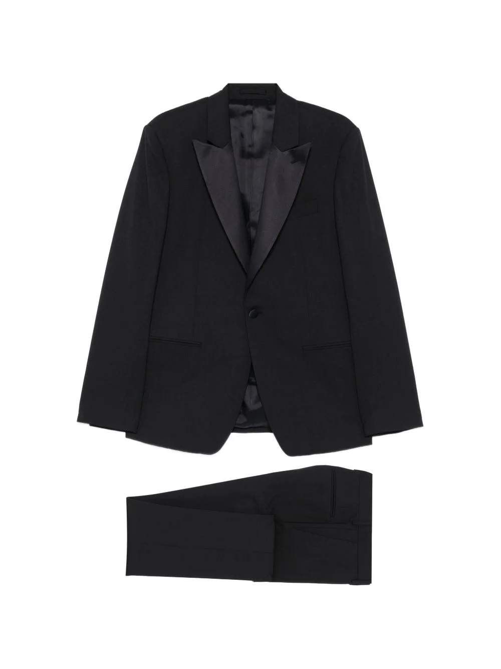 peak-lapel three-piece suit - 1