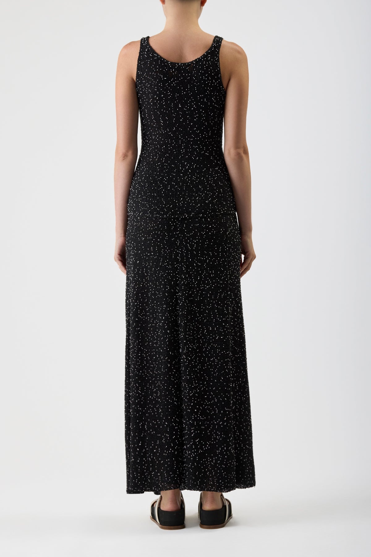 Floris Beaded Knit Skirt in Silk - 4