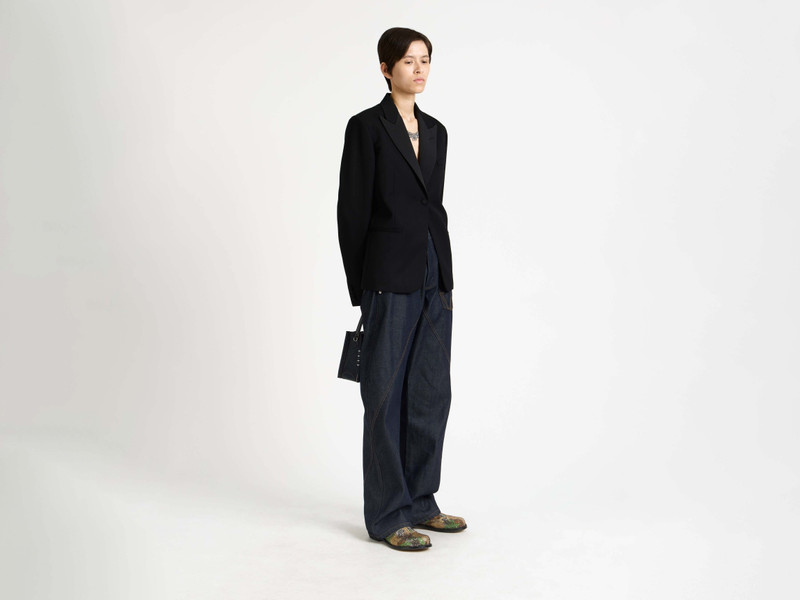 JW Anderson FITTED TUXEDO JACKET IN BLACK outlook