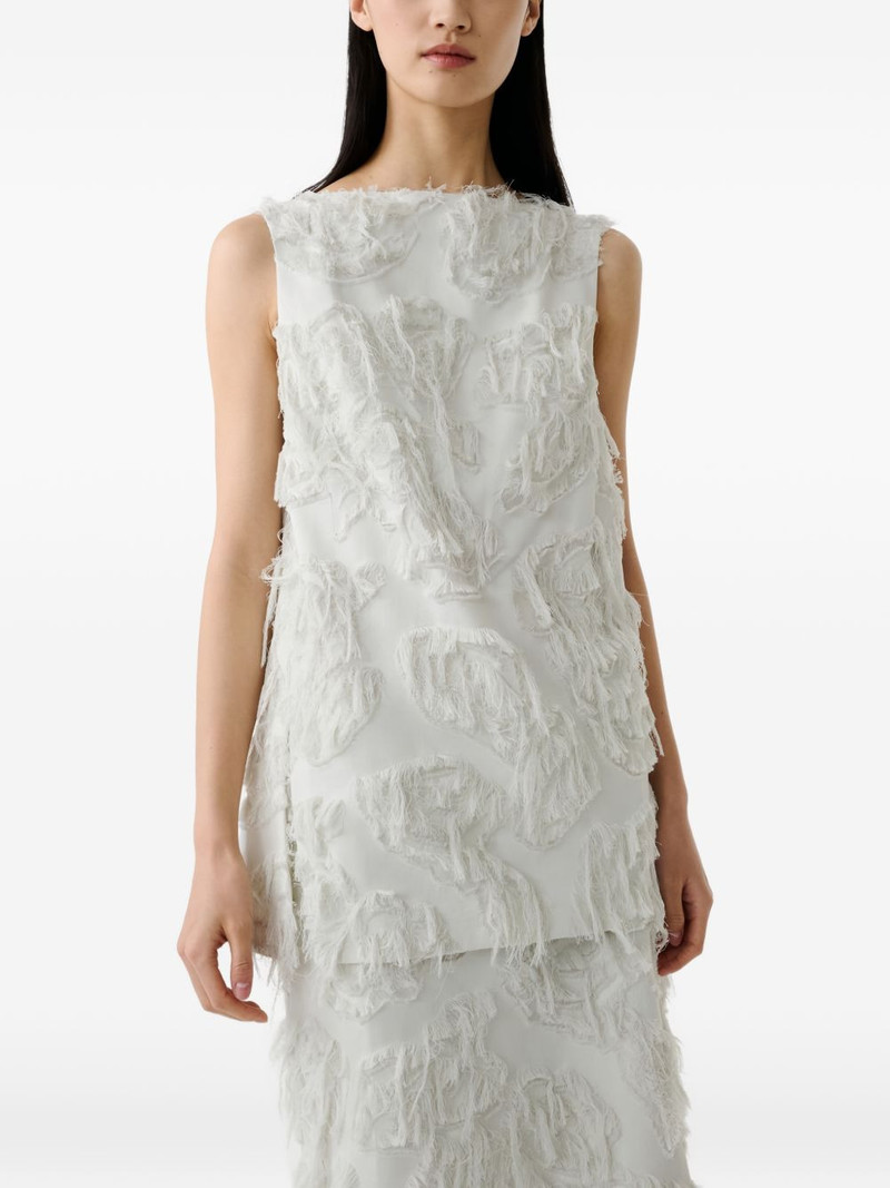 Mager fringed boat-neck top 5