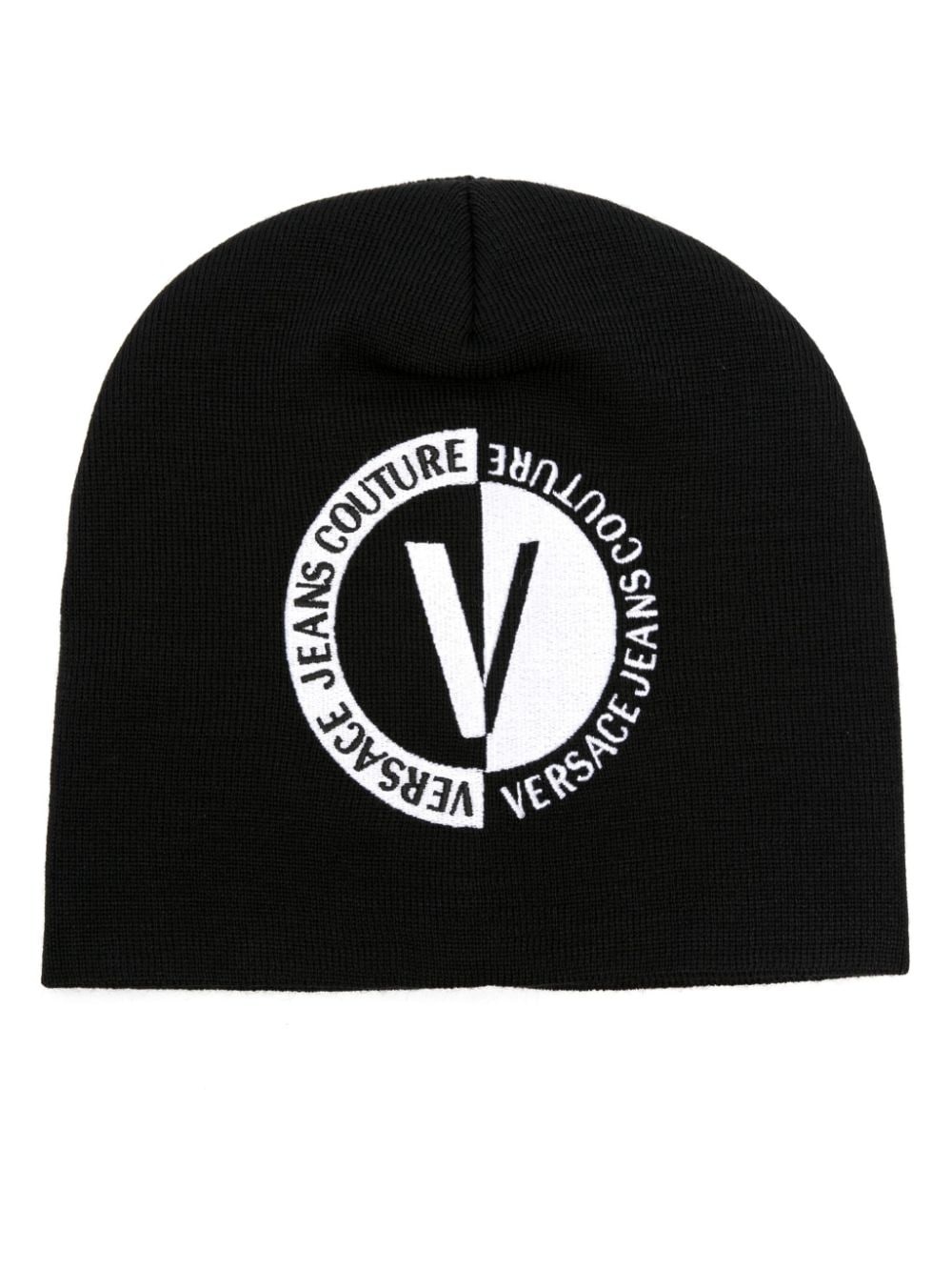 logo-embroidered wool blend beanie - 2