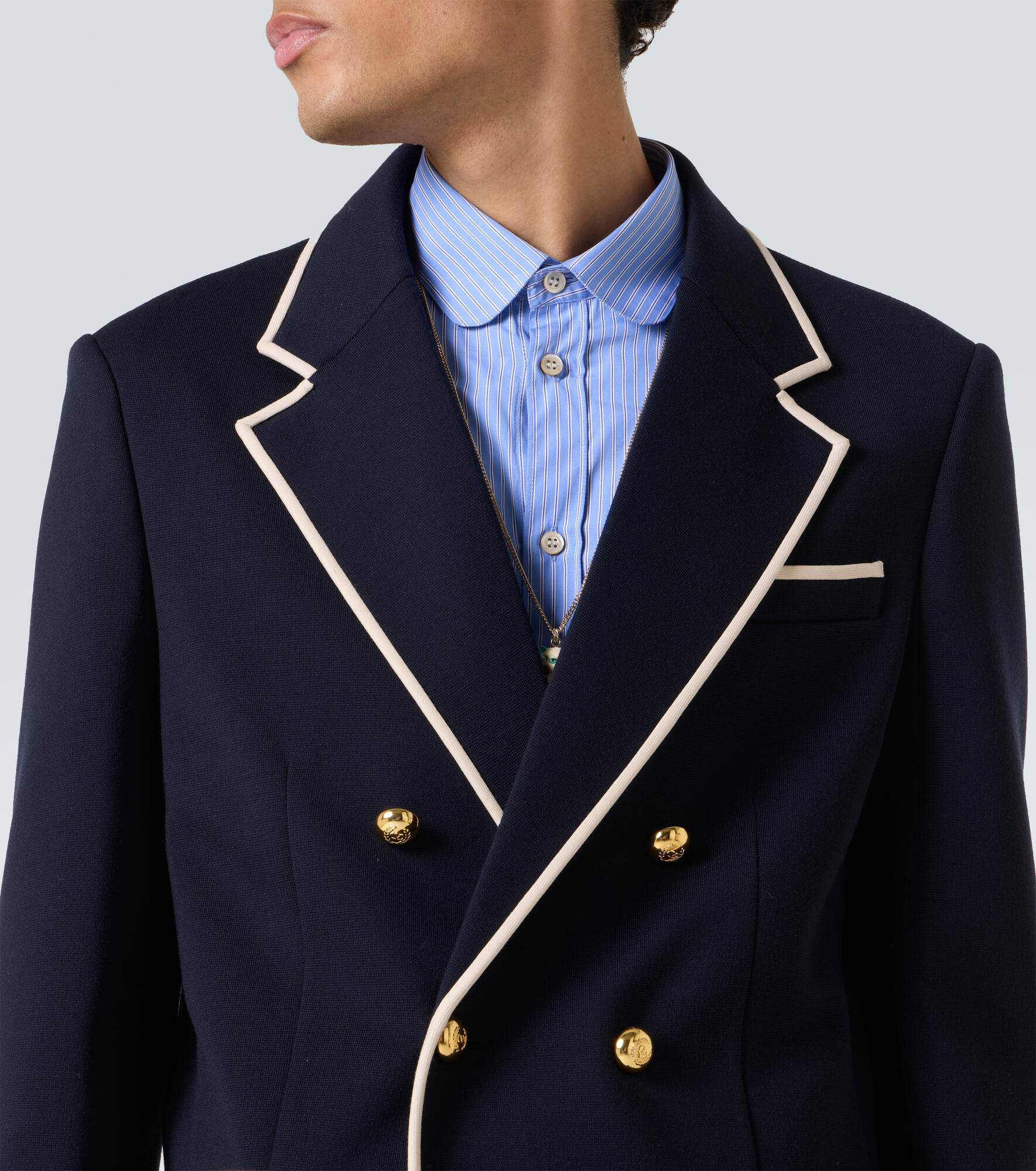 Wool jersey blazer - 6