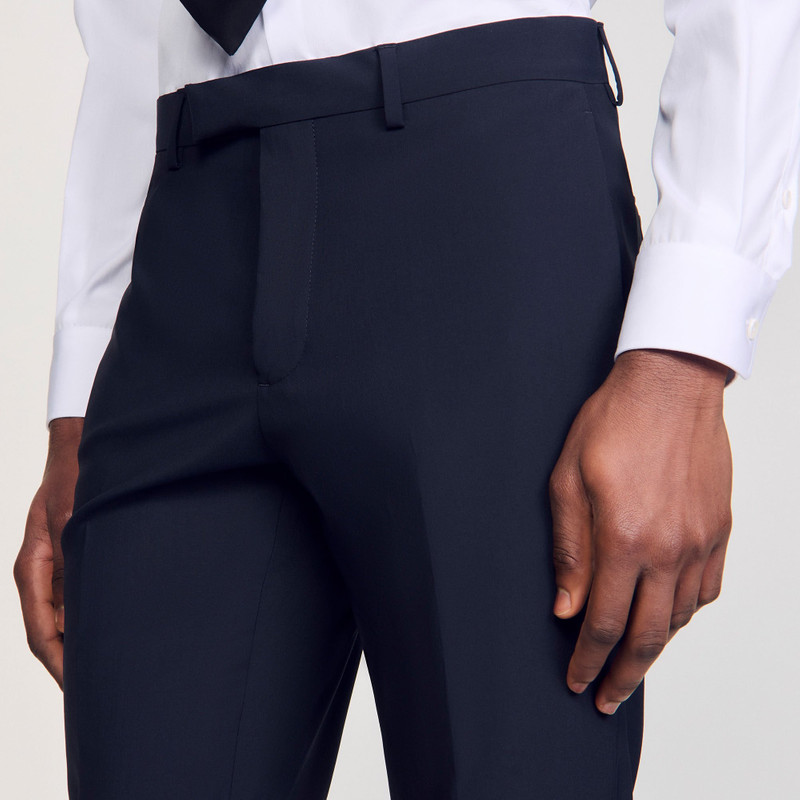 WOOL SUIT TROUSERS 4
