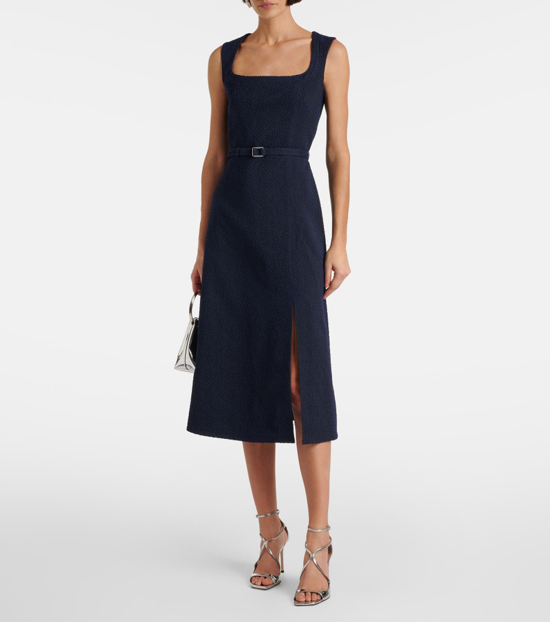 EMILIA WICKSTEAD Pinah cotton-blend bouclé midi dress outlook