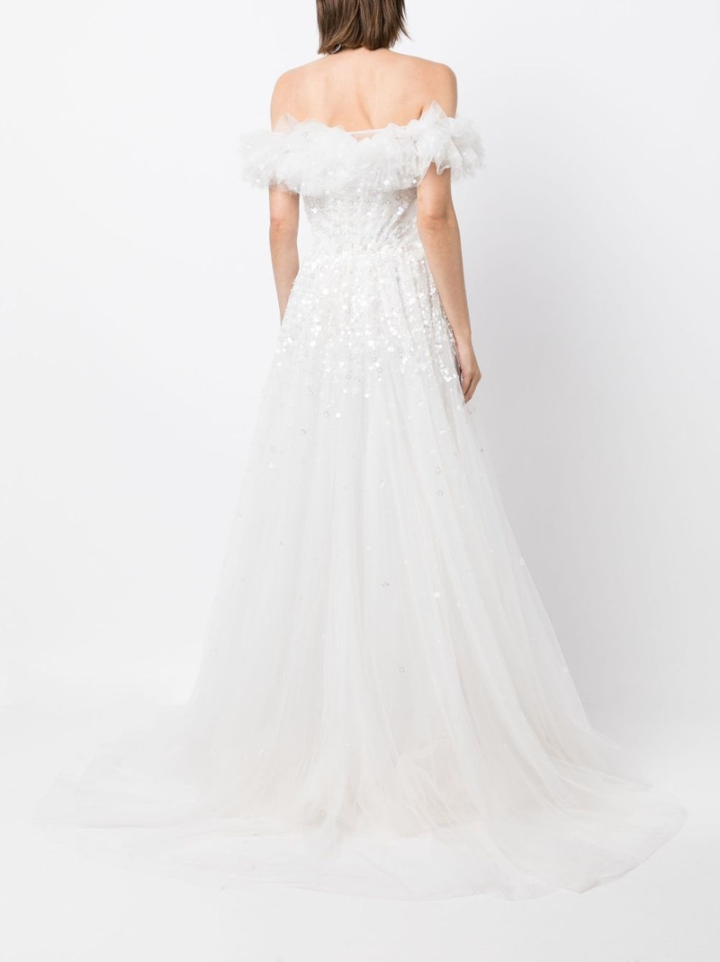 천사 눈 flared maxi 드레스 4