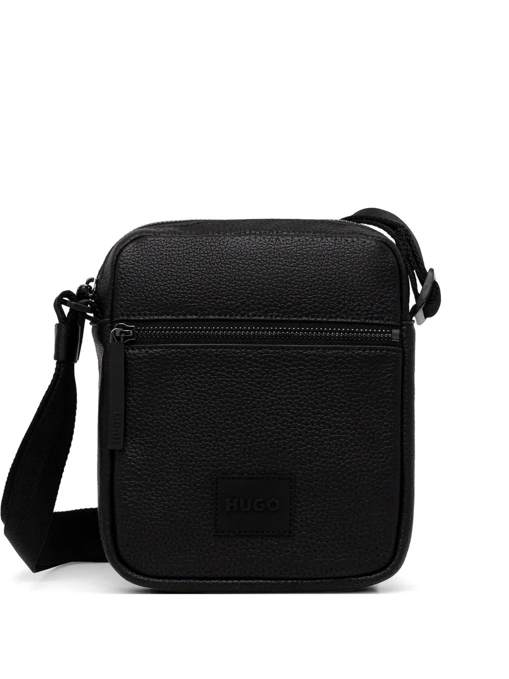 zip pebble grain shoulder bag - 1