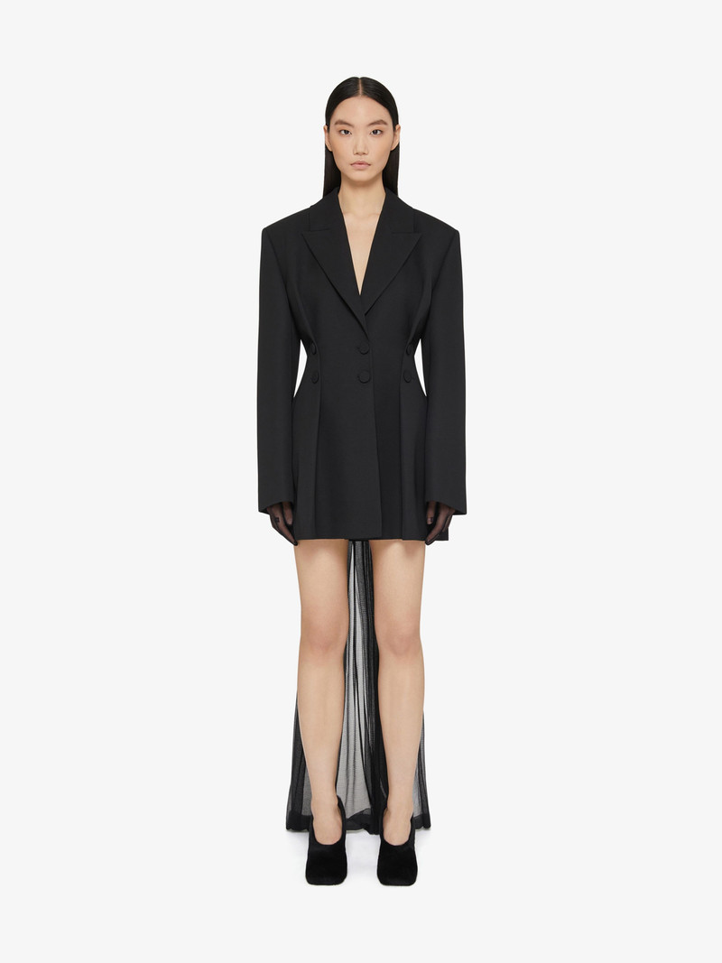 Givenchy JACKET IN TRICOTINE WOOL WITH SATIN COLLAR outlook