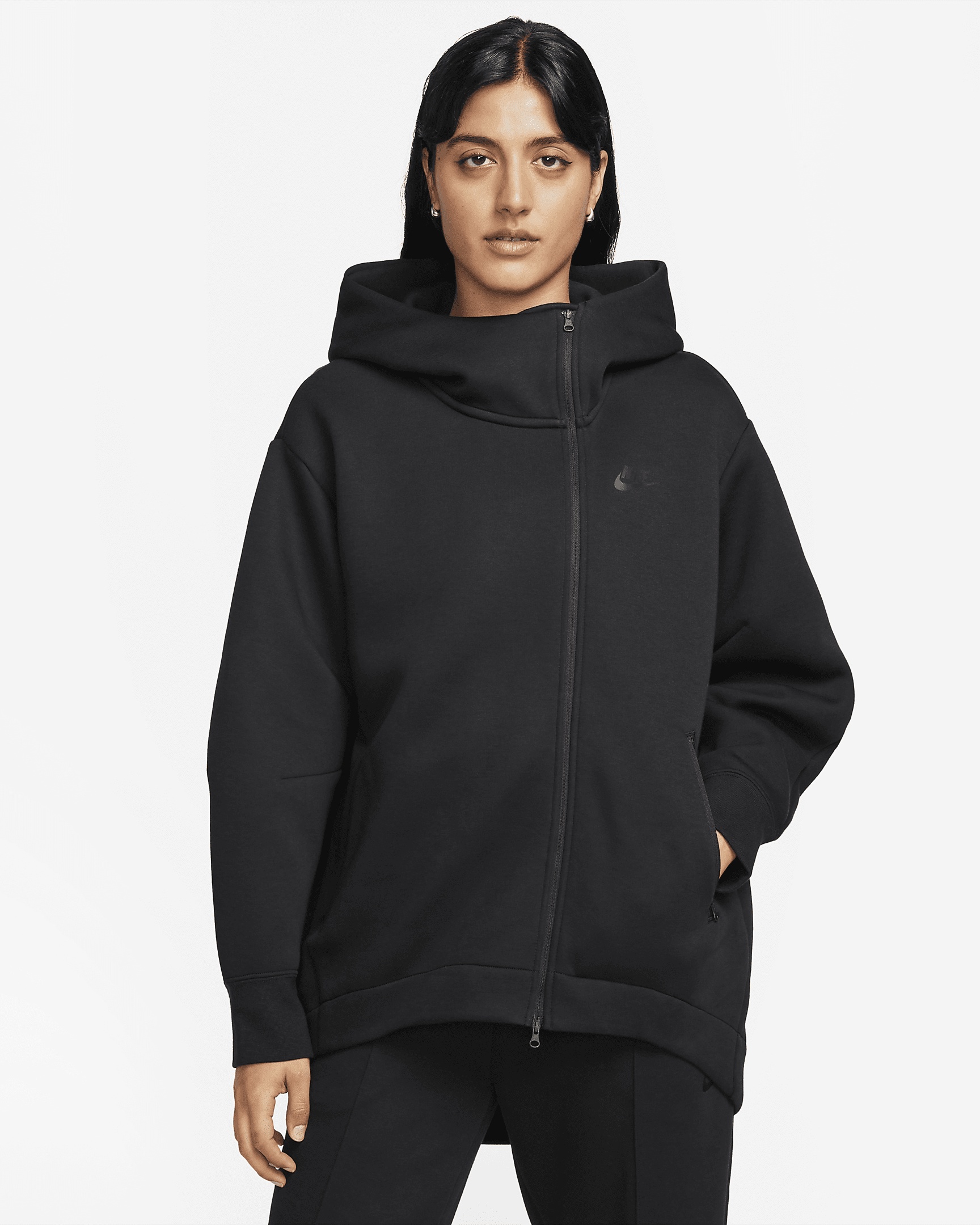 Nike Sportswear Tech Fleece Women's Oversized Full-Zip Hoodie Cape - 1