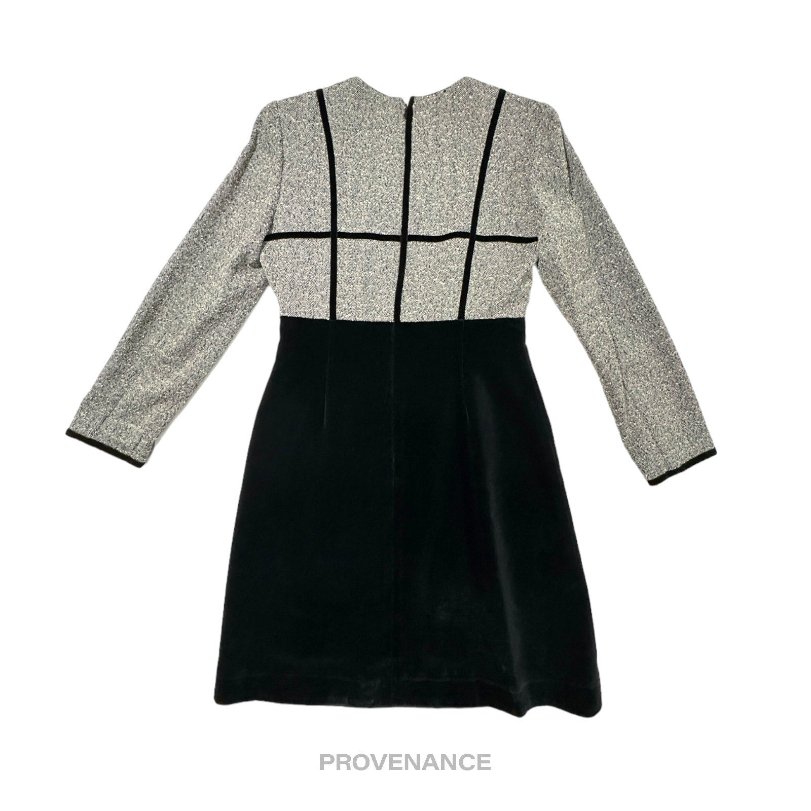 Balenciaga Docking Dress - Herringbone Bouclé Velour - 2