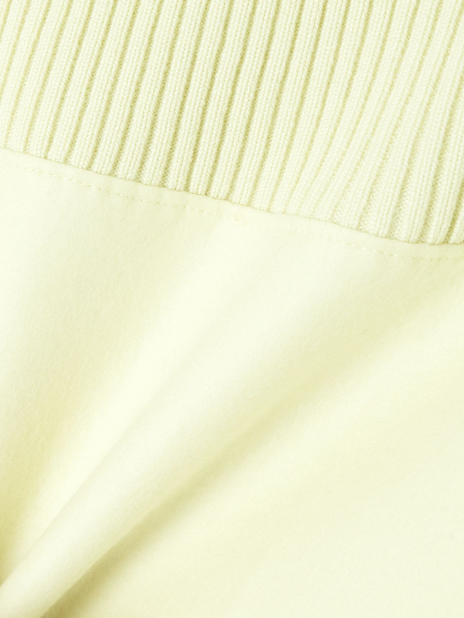 Wool midi skirt Pastel yellow - 5