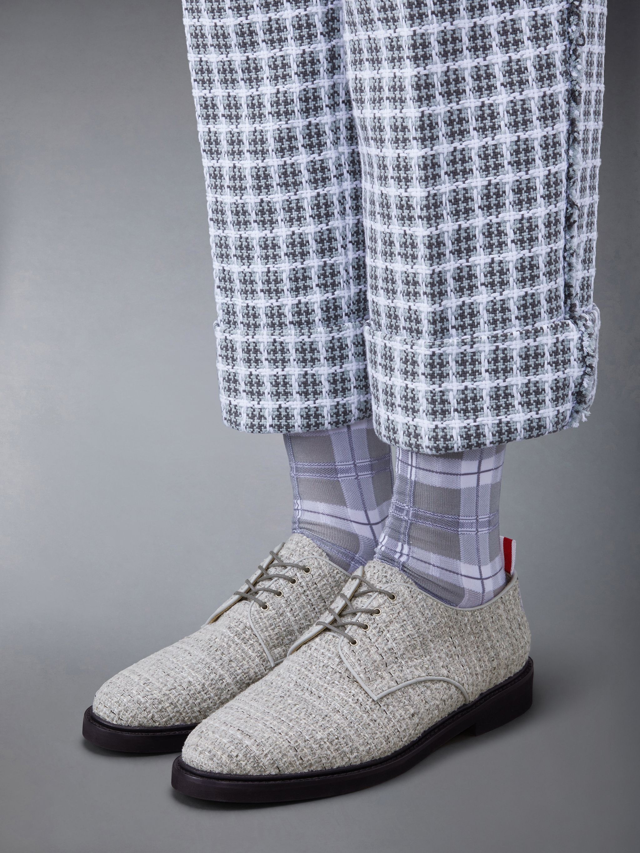 tweed Oxford shoes - 4