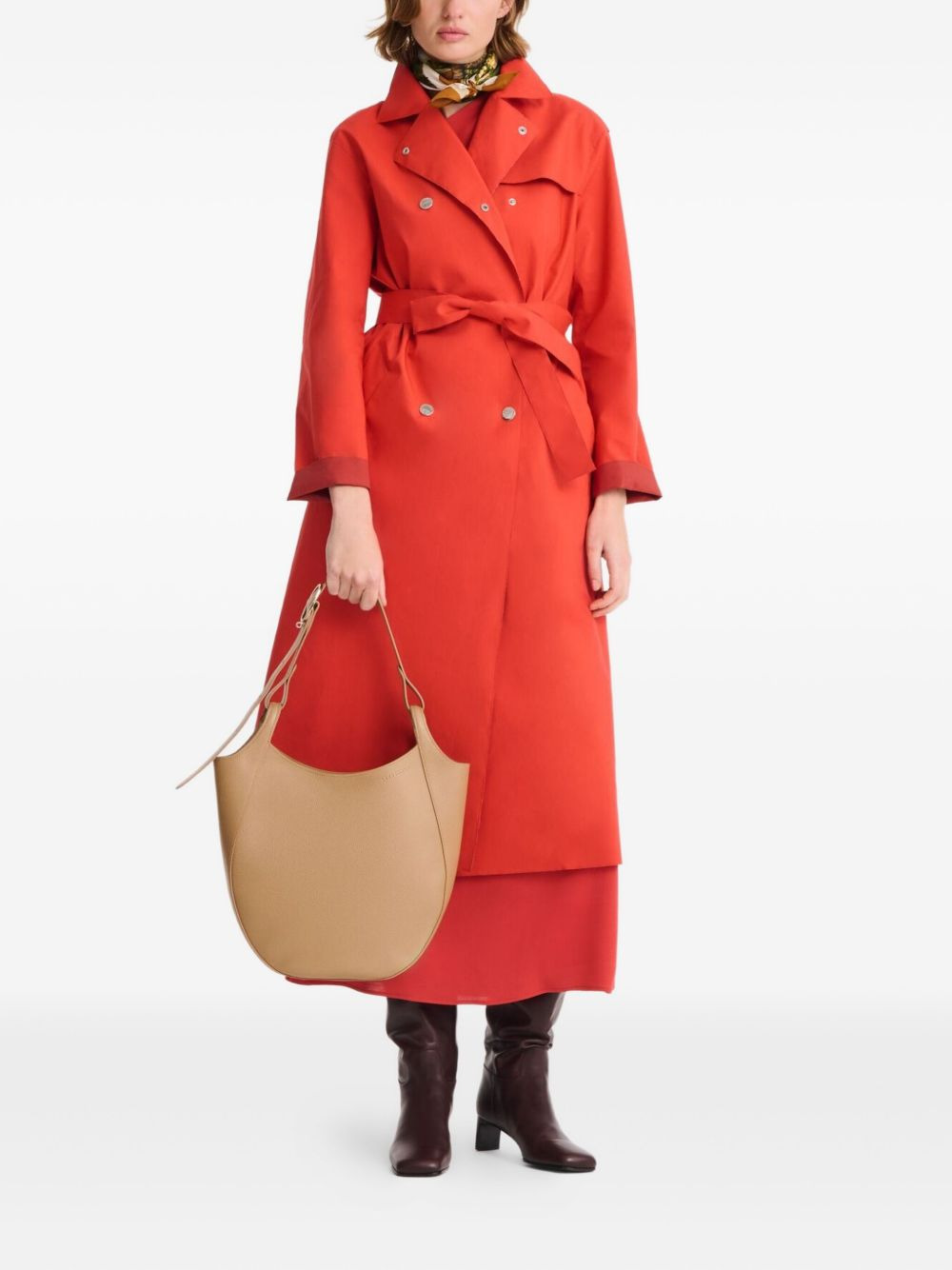 Le Foulonné Hobo L leather shoulder bag - 2