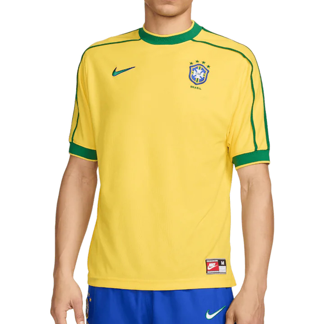 Nike Brazil 1998 World Cup Remake Kit Tracksuit Jersey 'Yellow' FZ6682-741 - 1