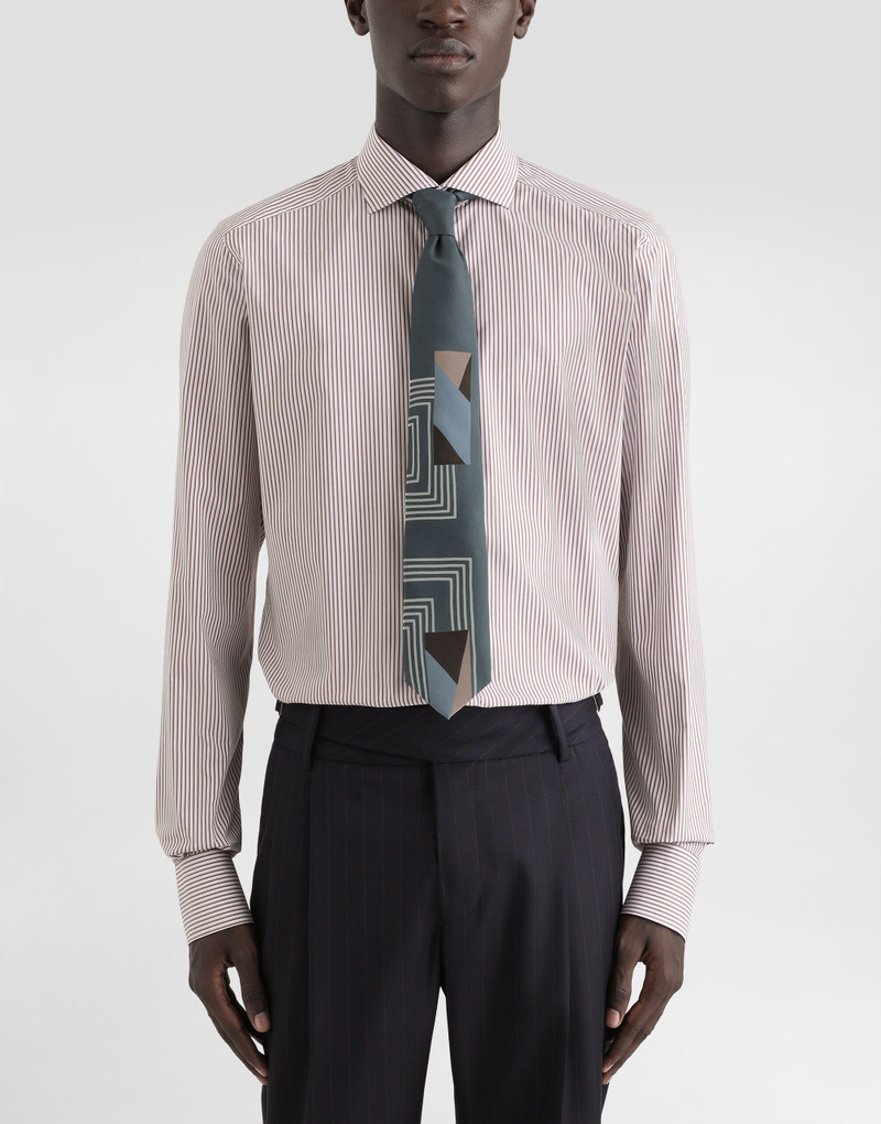 Dolce & Gabbana Vintage-print twill tie outlook