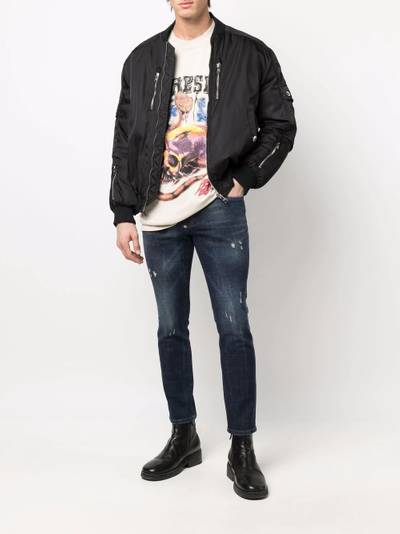 PHILIPP PLEIN distressed skinny-cut jeans outlook