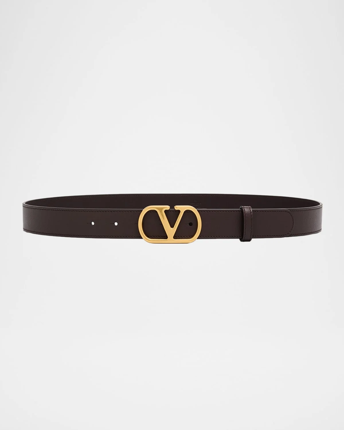 VLogo Signature Calfskin Leather Belt, 30mm - 1