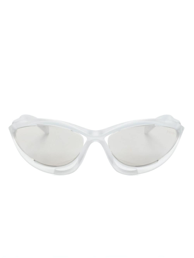 wraparound-frame sunglasses 1