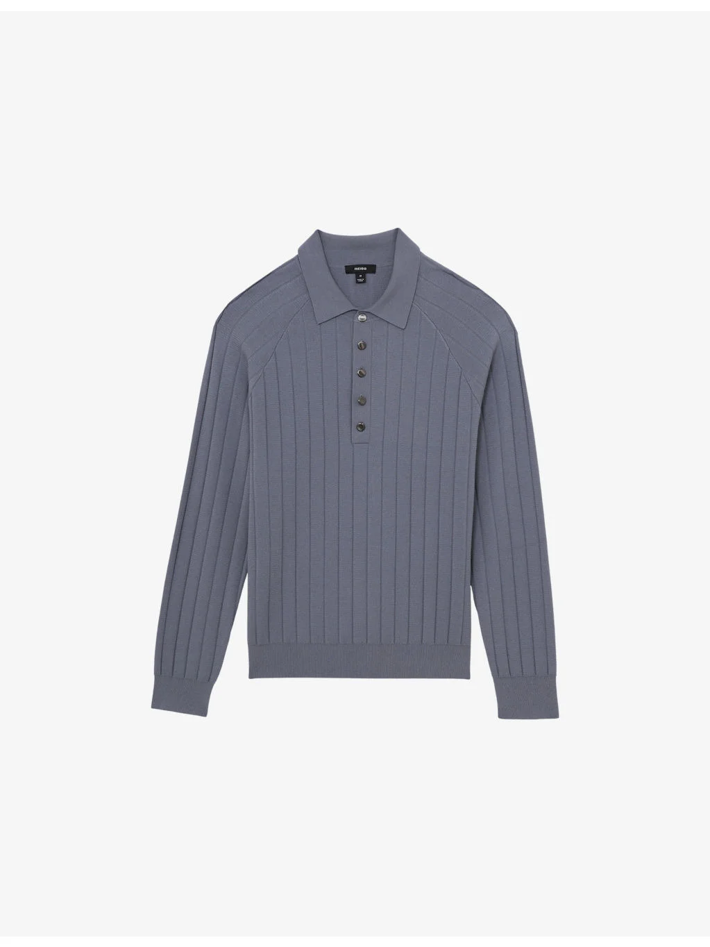 Dillingham Half-Button Ribbed Knitted Polo - 1