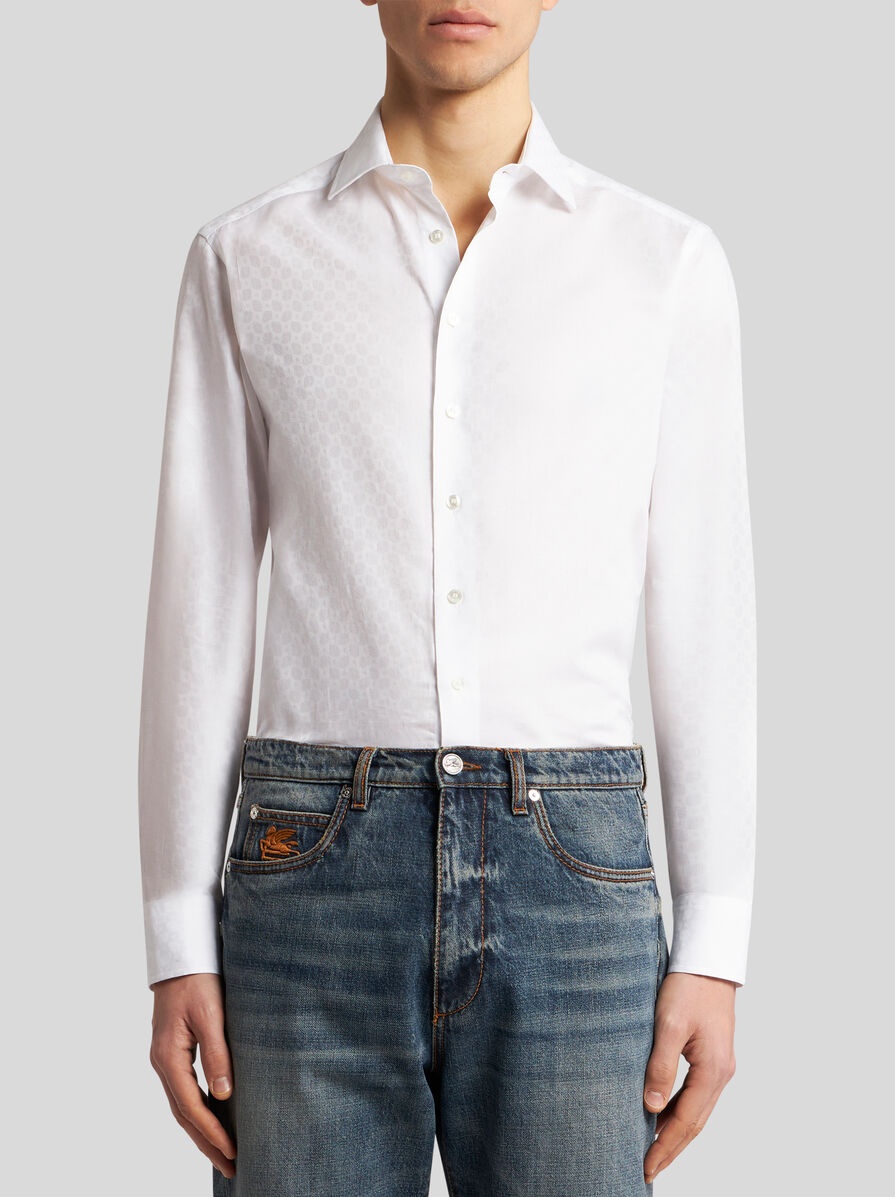 COTTON JACQUARD SHIRT - 2