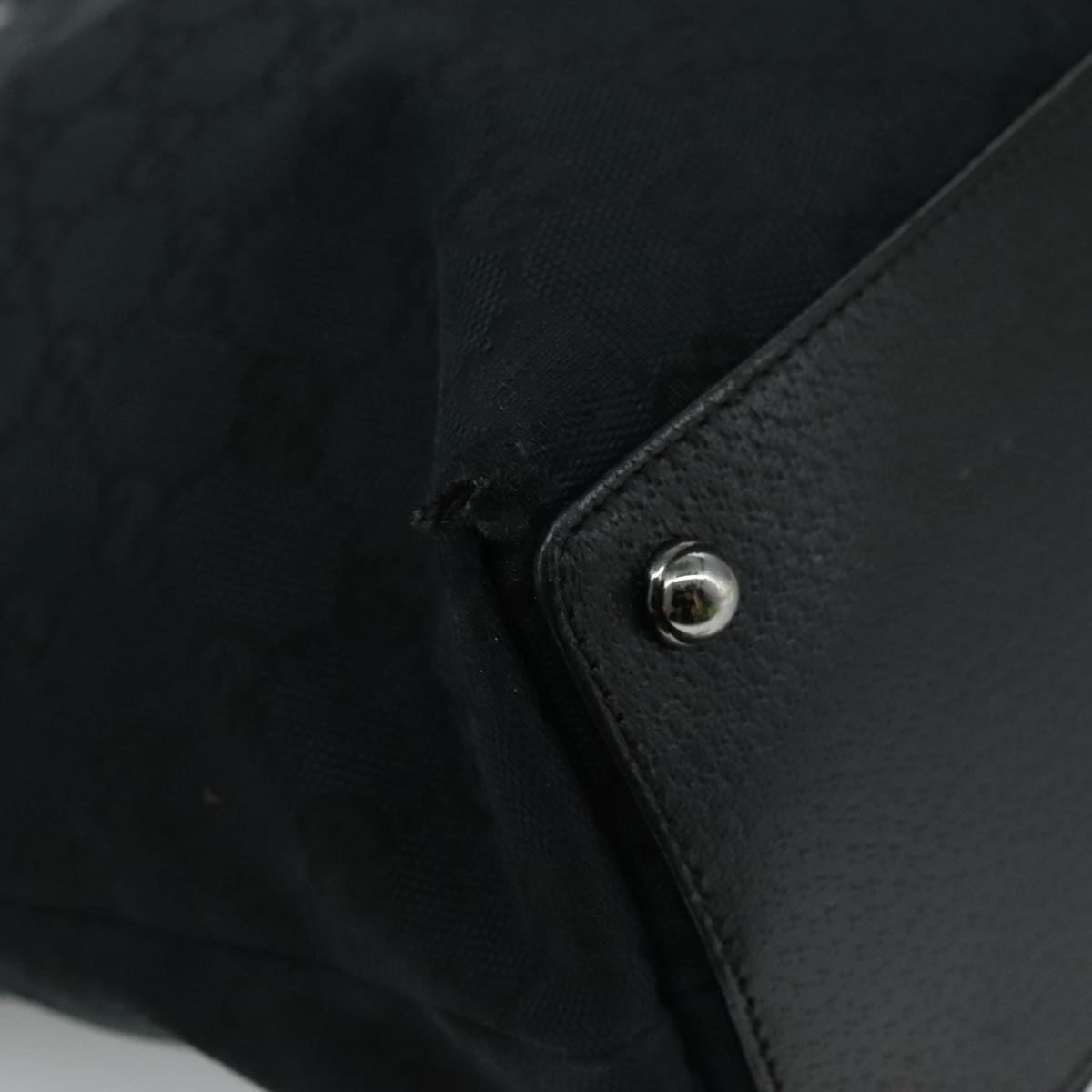 GUCCI GG Canvas Tote Bag Black - 15