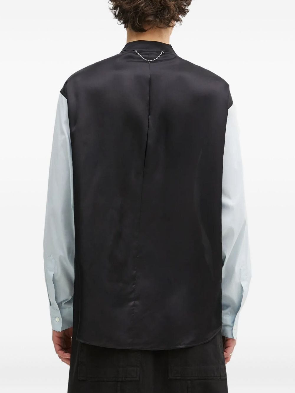 panelled chain-detail shirt - 4