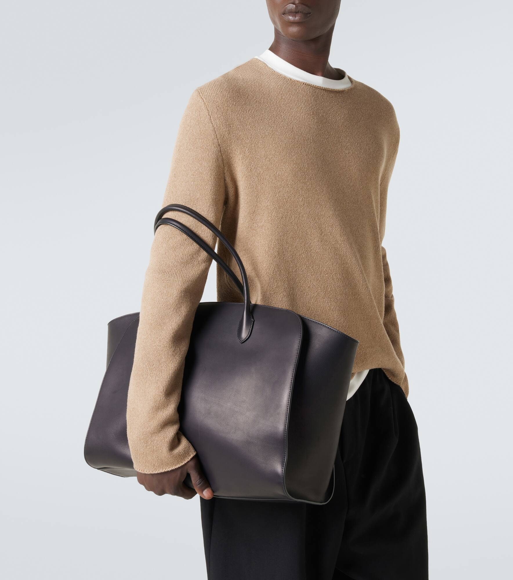 Marlo leather tote bag - 3