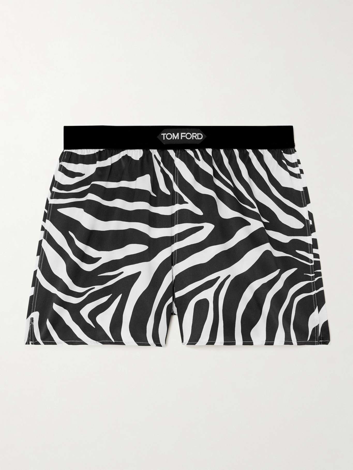 Logo silk-blend satin boxers