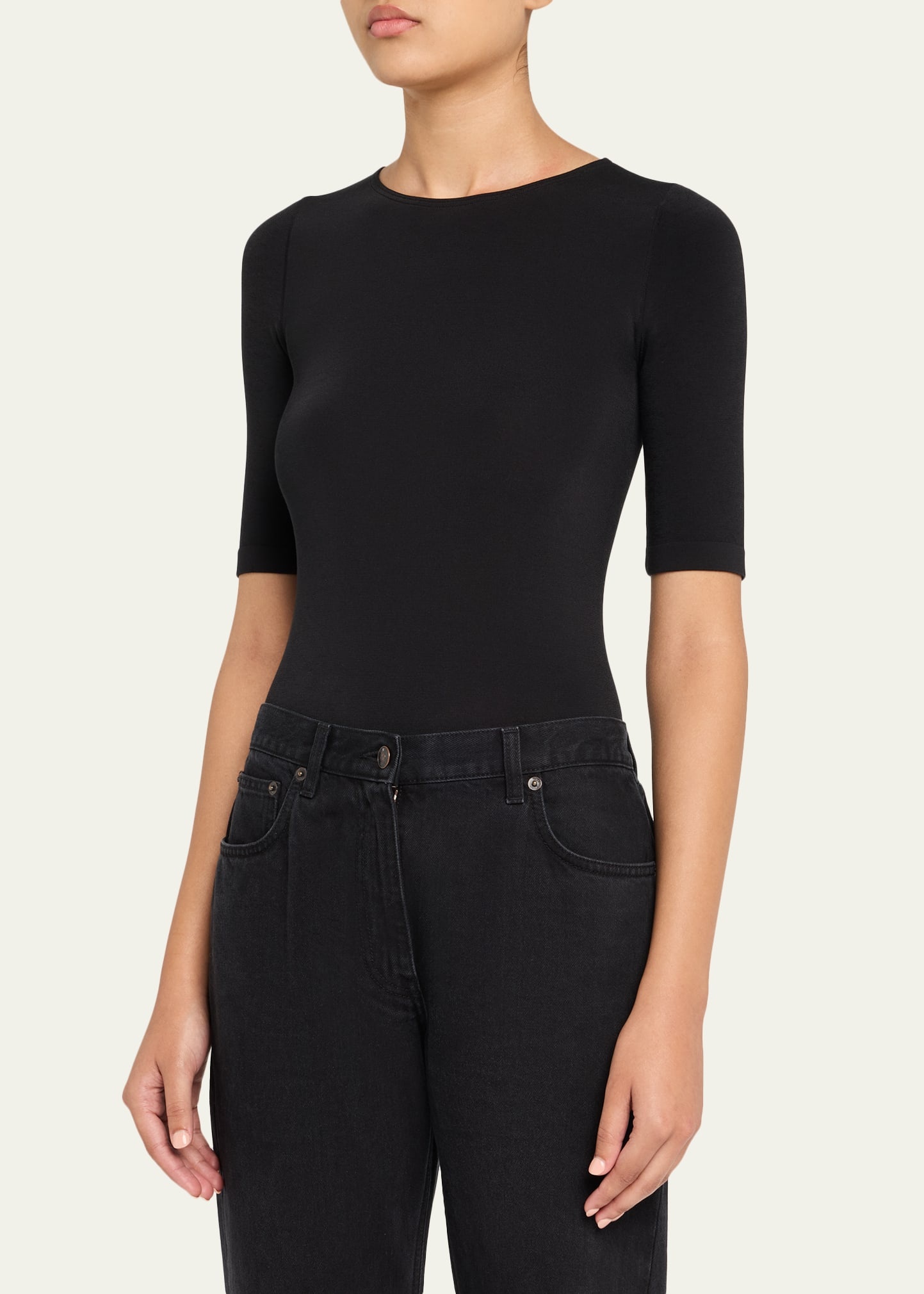 Bahamas Short-Sleeve Crewneck Bodysuit - 4