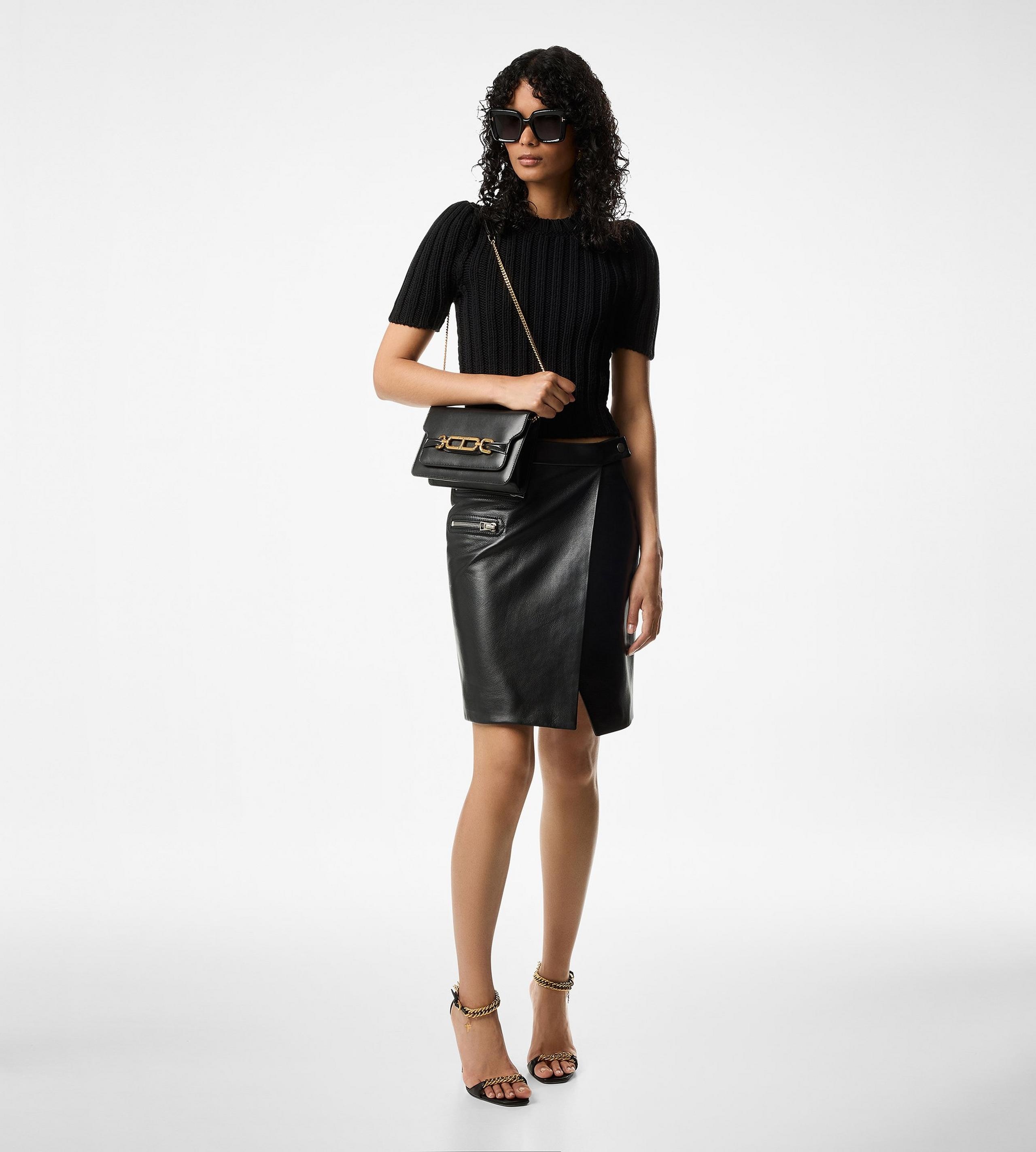 PALMELLATO-EFFECT LEATHER WHITNEY SMALL SHOULDER BAG - 5