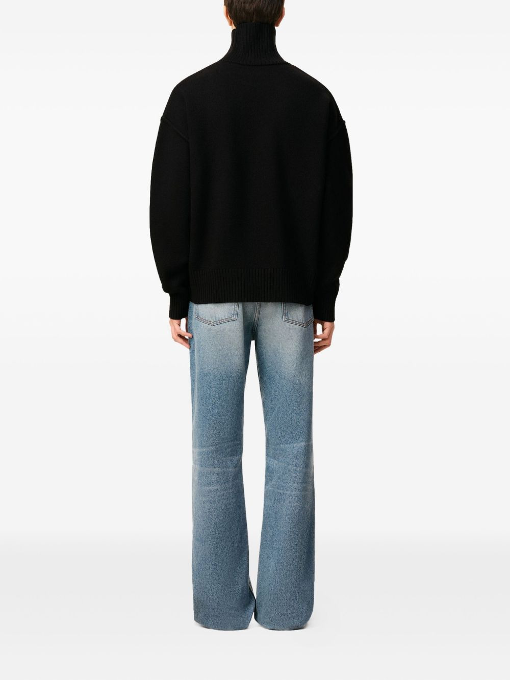 heart-intarsia funnel-neck sweater - 4