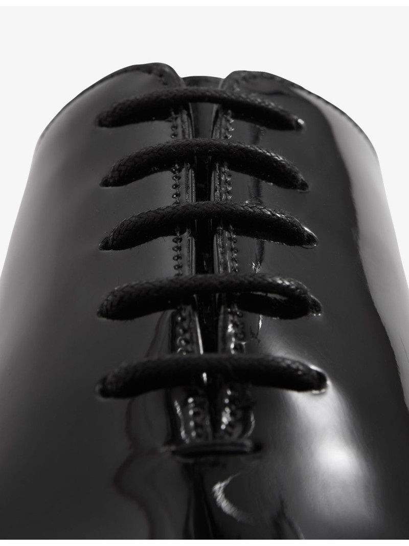 REISS Mead Lace-Up Patent-Leather Shoes outlook