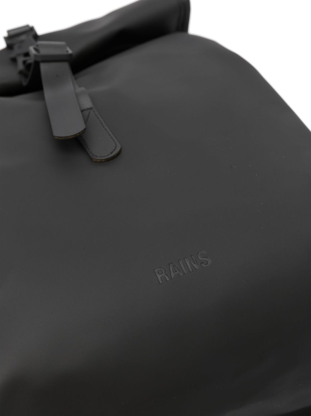 mini Rolltop Rucksack logo-embossed backpack - 3
