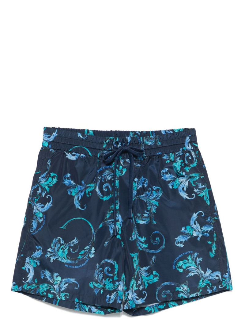 Barocco-print swim shorts 1