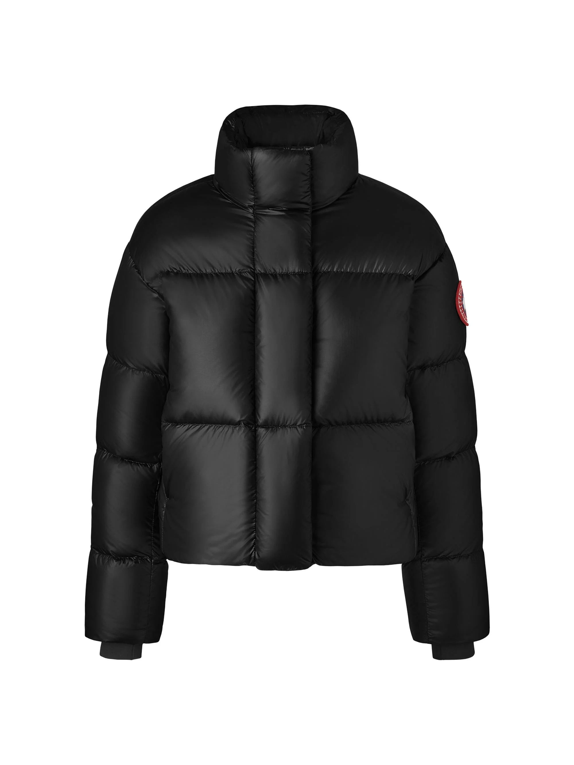 Women's Cypress Cropped Puffer Coat - Black - 1