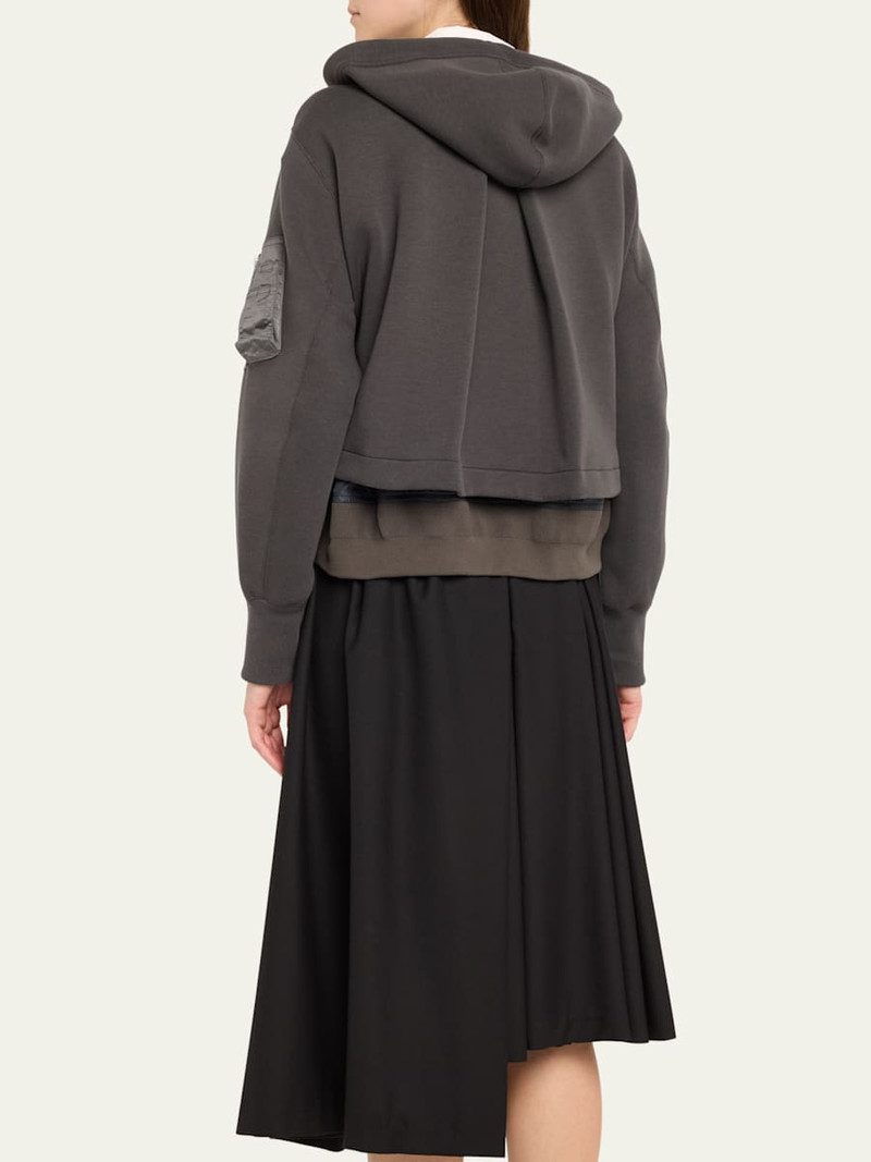 Hybrid Zip-Up Drawstring Hooded Jacket 3