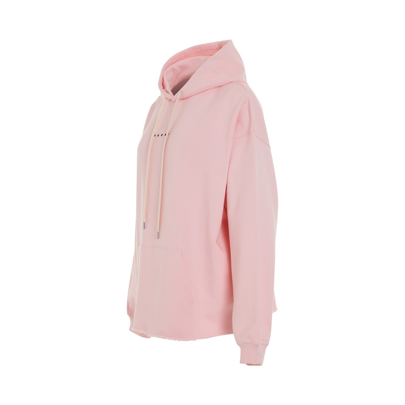 Marni Small Logo Hoodie in Pink Gummy outlook