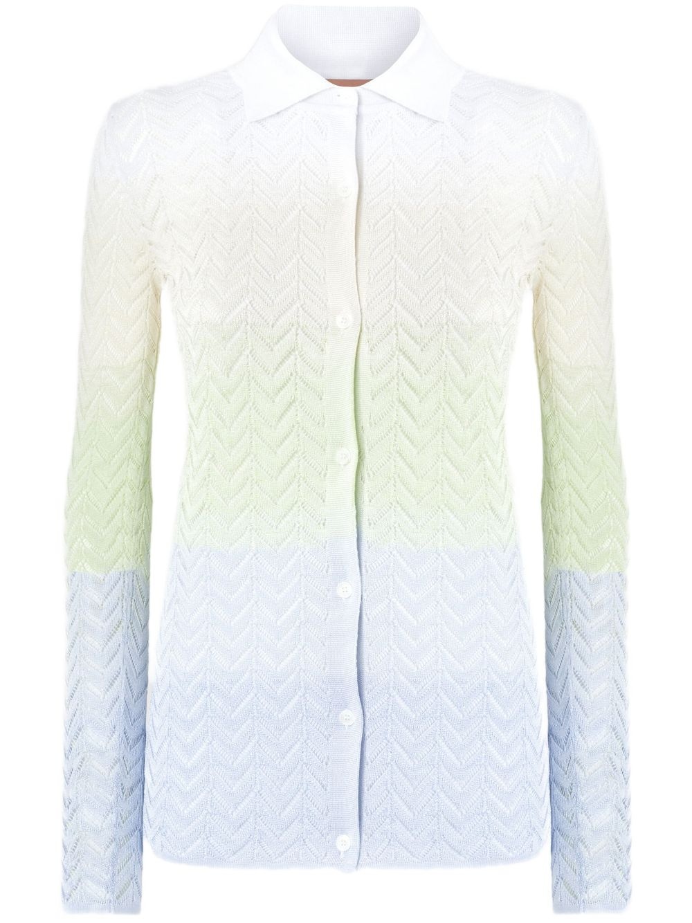 gradient-effect cardigan - 1