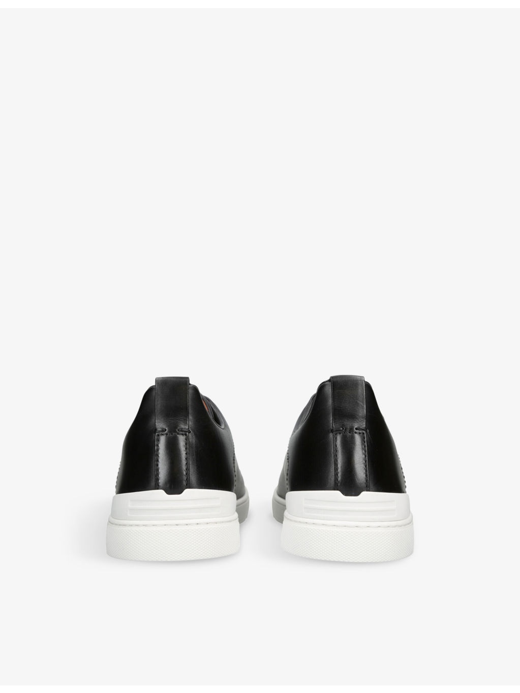 Triple Stitch Leather Low-Top Trainers - 4