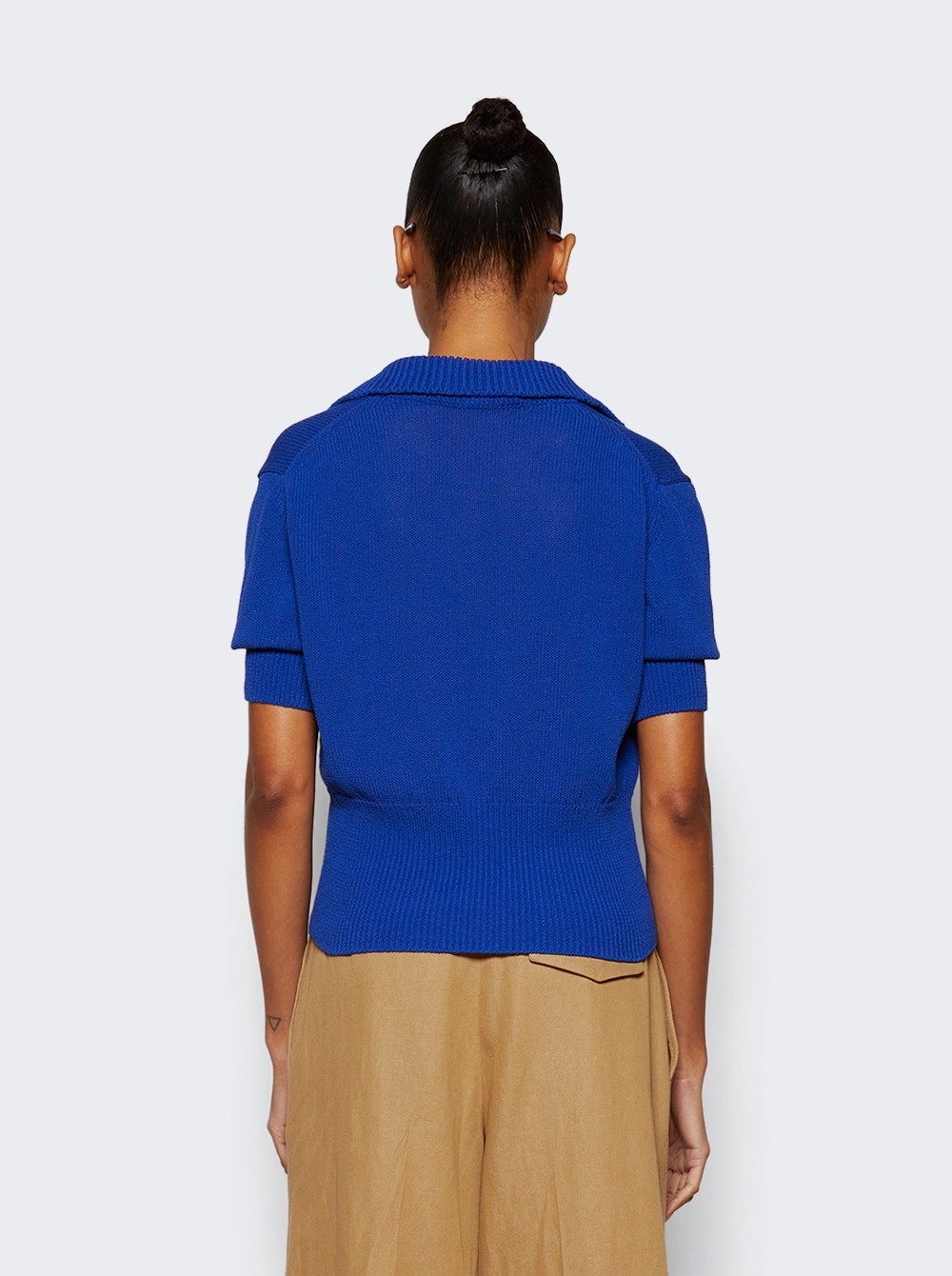 Reeve Cropped Polo Cobalt - 5