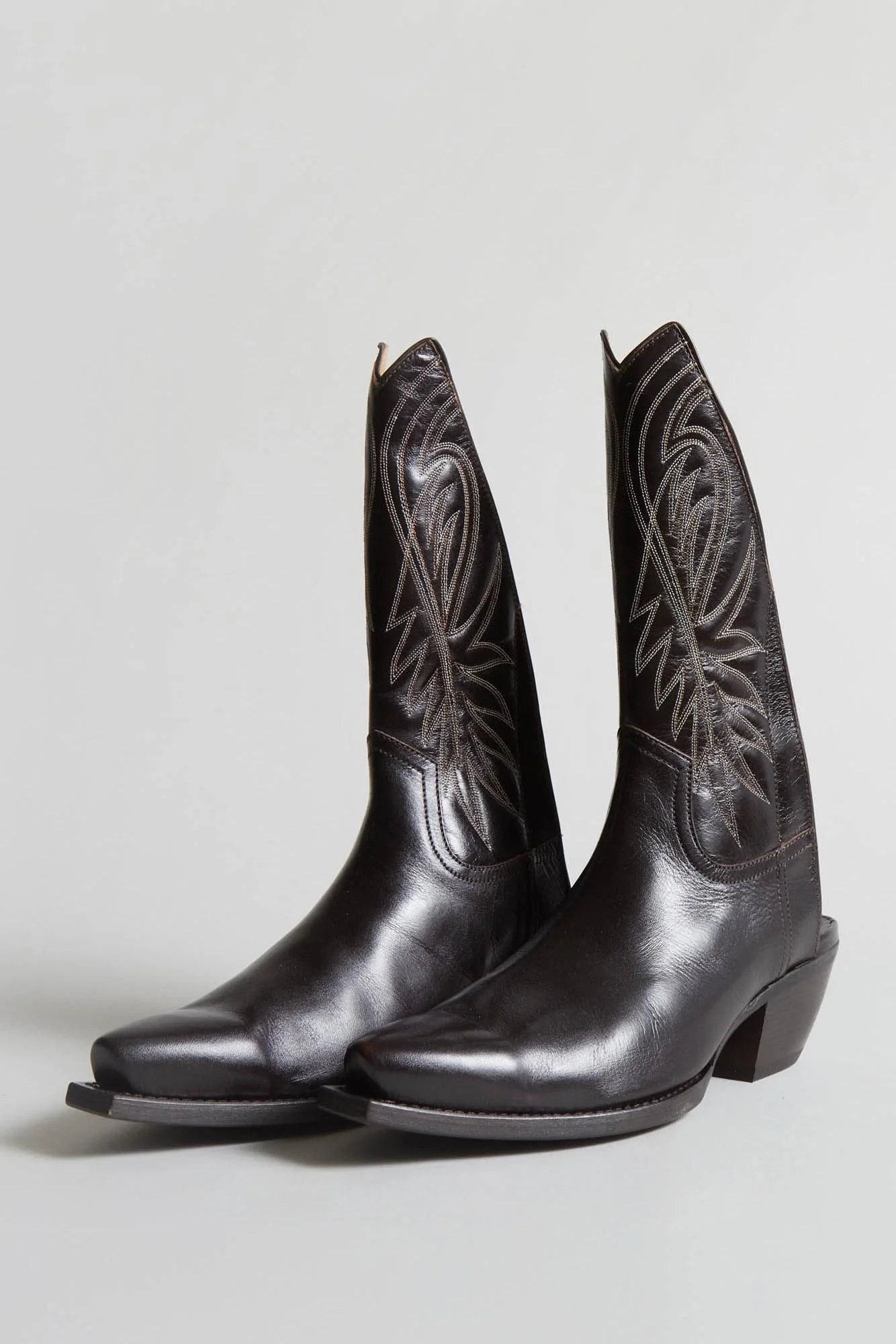 TALL HALF ANKLE COWBOY BOOT - 1