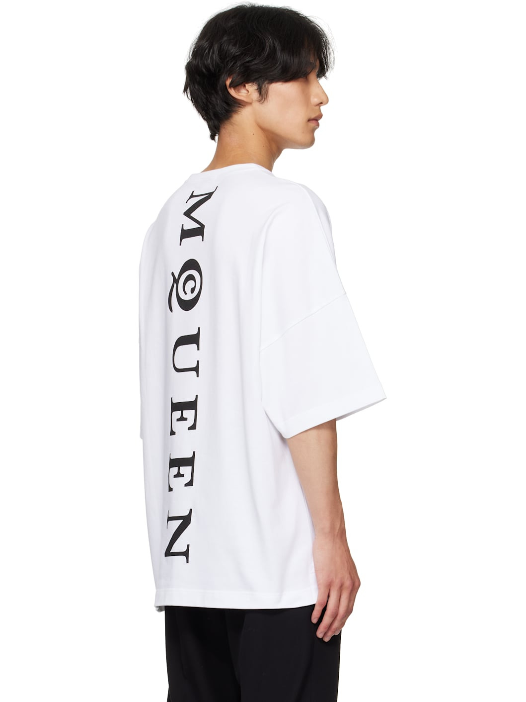 White Oversized 'McQueen' T-shirt - 3