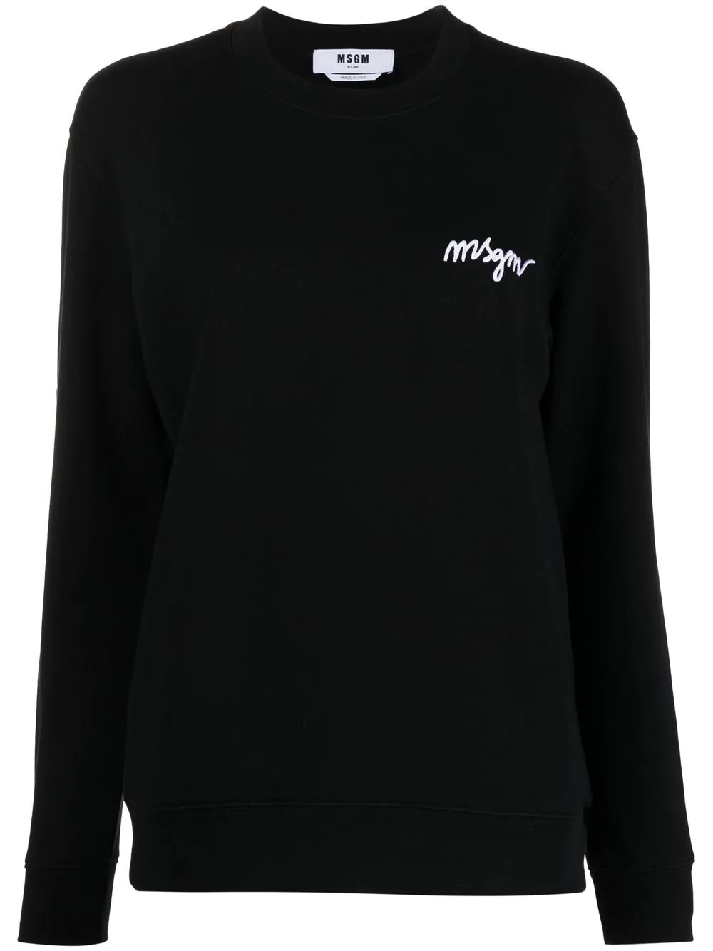 embroidered logo sweatshirt - 1