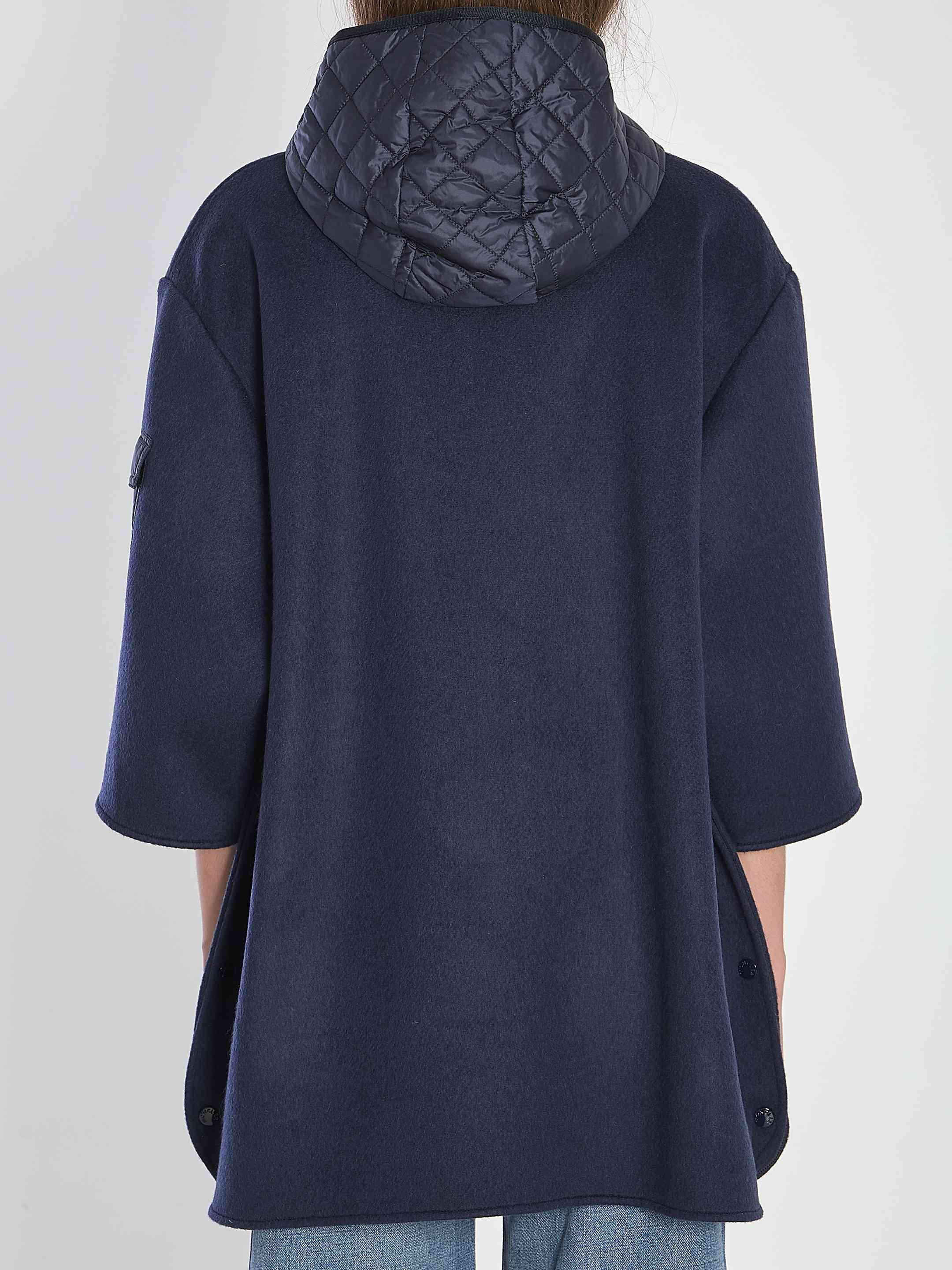 Moncler Women Hooded Wool Cape - 4