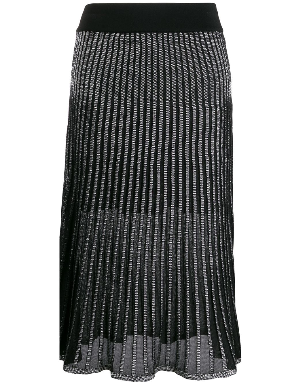 two-toned pleated skirt - 1