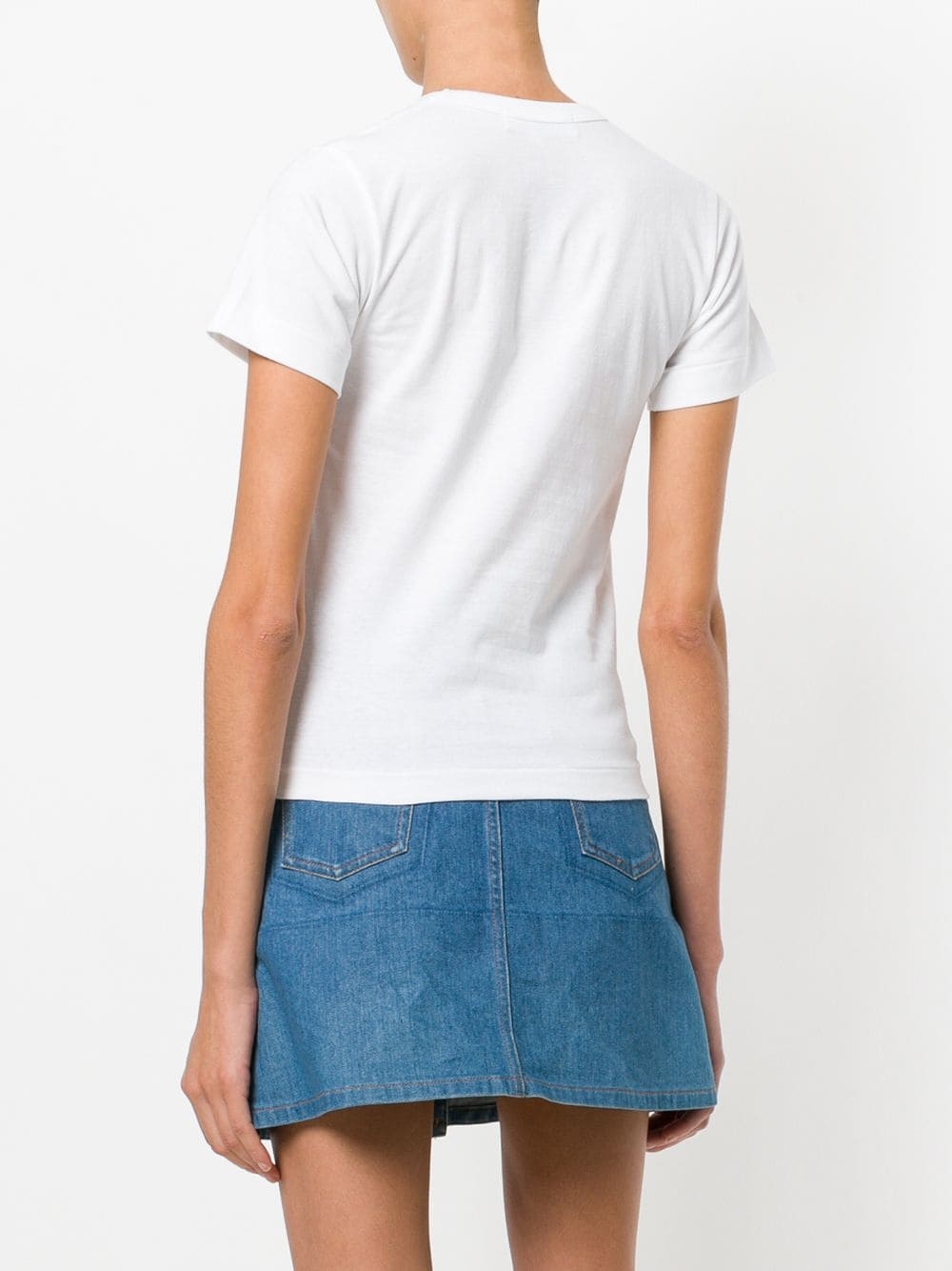 heart-patch cotton T-shirt - 4