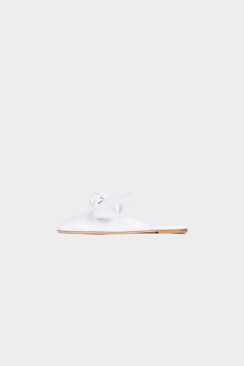 TIM OPEN TOE SHOES WITH BOW WHITE 1